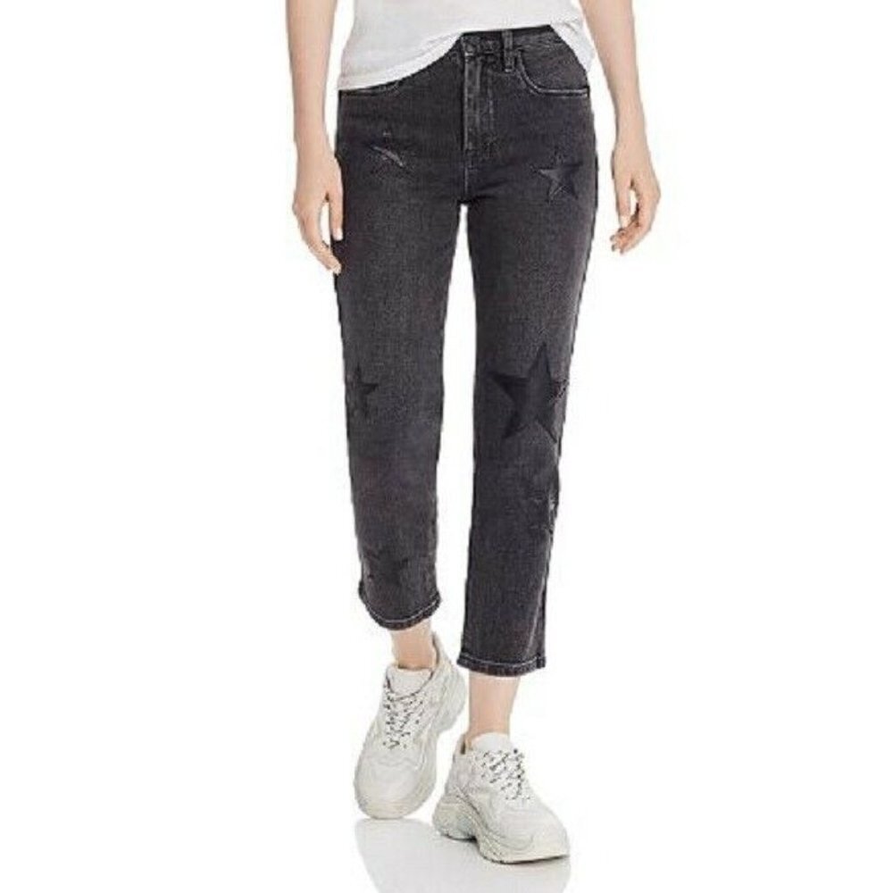 BLANKNYC Star Crop Straight Leg Jeans Black 26 NEW